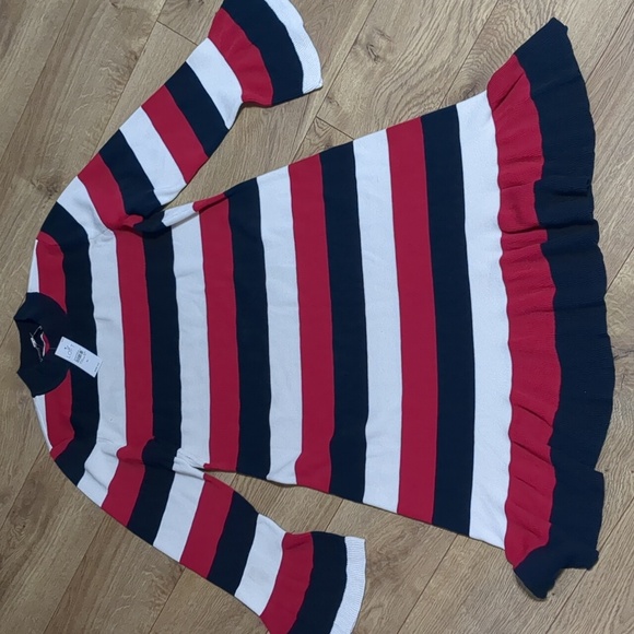 LOFT Dresses & Skirts - LOFT  Long sleeved  striped knit sweater dress size medium M